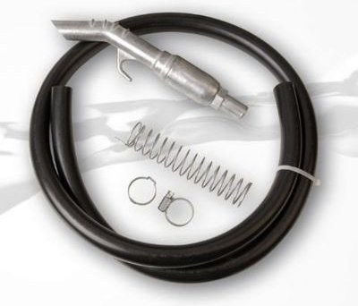 Bauer Schlauchgarnitur für Handpumpe Typ K 10 C, elektrisch leitfähig, DN 19 x 4, mit Auslaufventil AV 20 und Knickschutzfeder, Farbe: Schwarz, Länge: 3 m - Bild 1