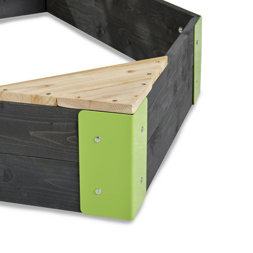 EXIT Toys Aksent Holzsandkasten Boot in Grau, B/T: 190 x 90 cm - Bild 4