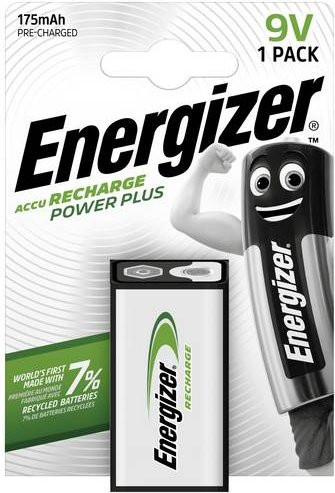 Energizer Power Plus 9 V Block-Akku NiMH 6LR61 mit 175 mAh in Multicolor - Bild 1
