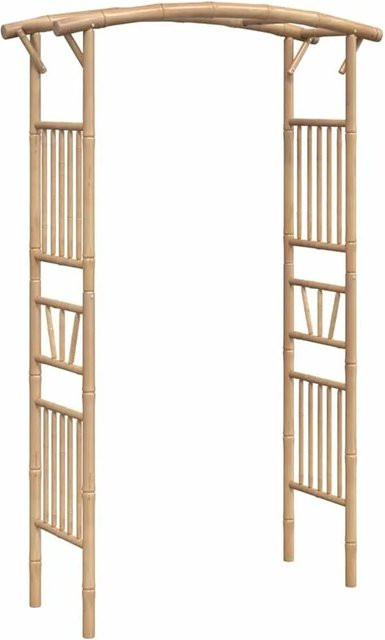 Furnicato Rosenbogen aus Bambus in Braun im Landhausstil, B/T/H: 118 x 40 x 187 cm - Bild 1