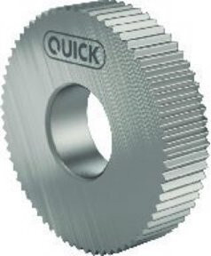 QUICK Rändelrad PM AA in Silber, Durchmesser: 14,5 mm, Breite: 3 mm, Höhe: 5 mm, Toleranz H7, Steigung P0,8 - Bild 1