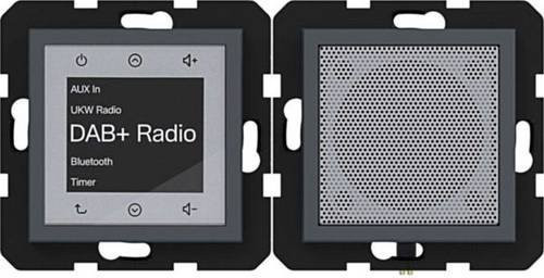 Hager Unterputz-Radio WAN6110AT in Anthrazit mit Bluetooth und DAB+ - Bild 1