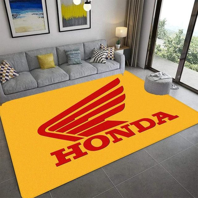 Karpetti Teppich mit abstraktem Design in Gelb, rutschfest und maschinengewebt, B/T: 120 x 80 cm - Bild 1