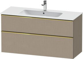 Duravit Waschtischunterschrank D-Neo in Beige glänzend, Wandhängend, B: 121 cm, T: 46,2 cm, H: 62,5 cm - Bild 1