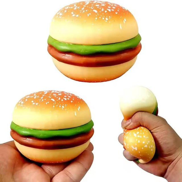 Squishy Hamburger Stressball Fidget Spielzeug - Bild 1