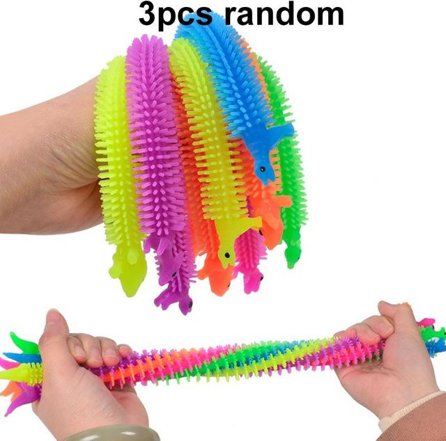 Kidsly Einhorn Pull Wurm Nudel Zappeln Spielzeug, 1-6 Stück - Bild 1