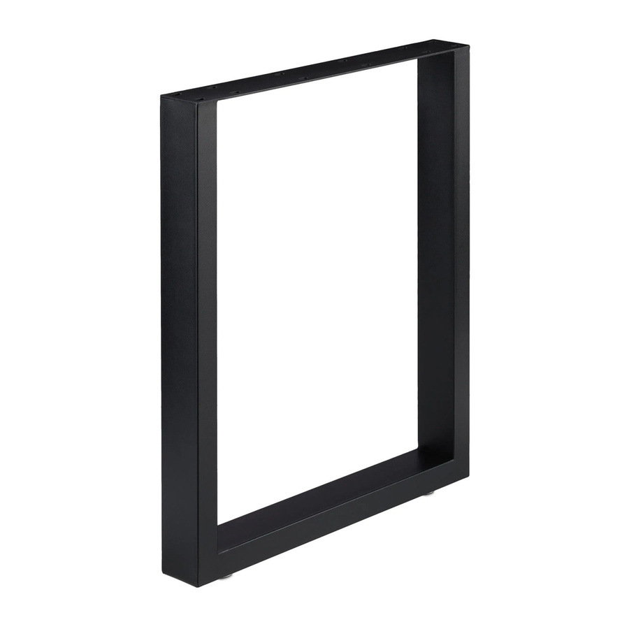 Relaxdays Tischkufen 2er Set aus Stahl in Schwarz Matt im Industrial Design, Höhe: 72 cm, Breite: 60 cm - Bild 2