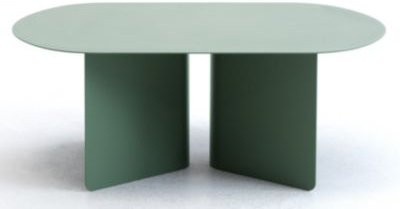 Leyform Beistelltisch aus lackiertem Stahl in Grün, B/T/H: 44 x 39 x 45 cm - Bild 1