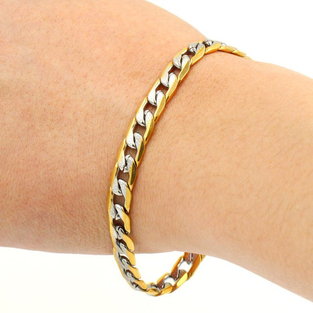 LUXUKISSKIDS Armband, Edelstahl, kubanische Glieder, Unisex - Bild 1