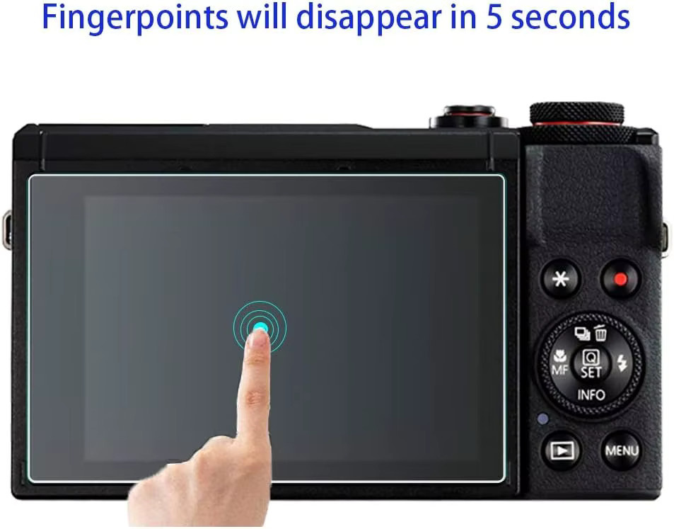Canon PowerShot SX740 HS Displayschutzfolie aus gehärtetem Glas, 0,3mm HD Schutzfolie, transparent - Bild 4