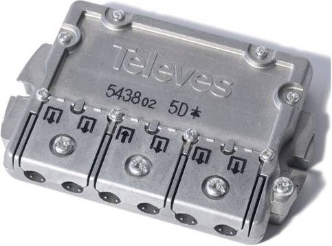 Televes EFV 5 SAT-Verteiler in Silber - Bild 1