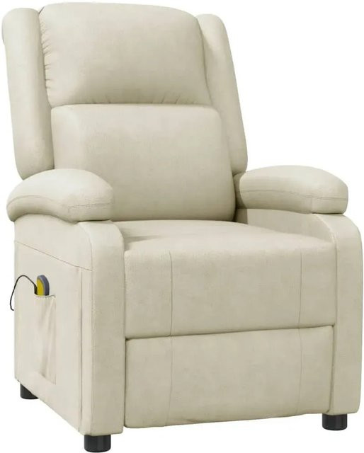 vidaXL Massagesessel Modell 17 in Beige aus Kunstleder mit Armlehnen - Bild 1
