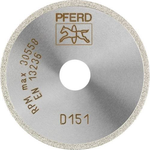 PFERD Diamant-Trennscheibe D1A1R D151 für Glas, Keramik und Hartmetall, Durchmesser: 50 mm, Bohrungs-Ø: 10 mm, Farbe: Silber - Bild 1