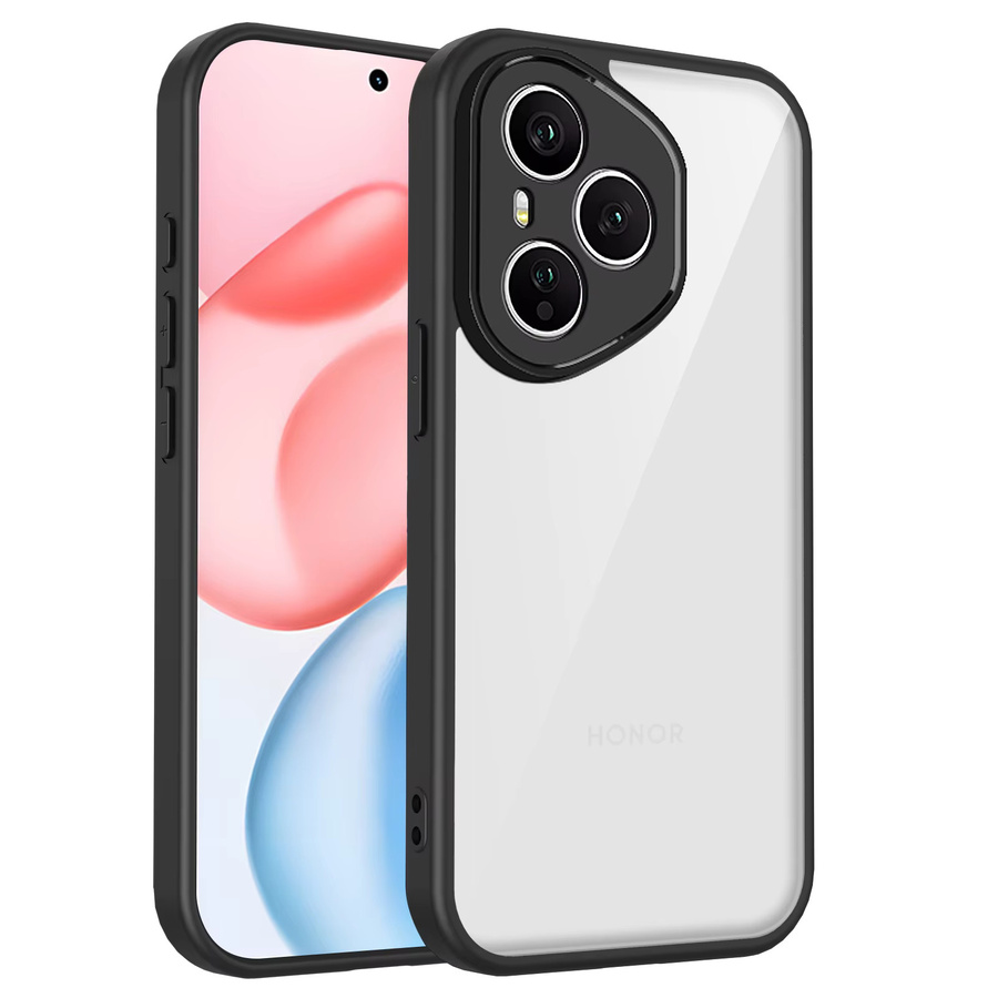 Honor 400 Pro Hülle mit Luftpolster und stoßfestem Silikon-Stoßfänger, transparente matte Rückseite - Bild 4