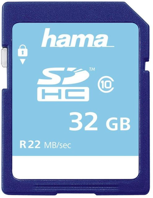 Hama SDHC Speicherkarte Class 10 mit 32 GB in Gold und Blau - Bild 1