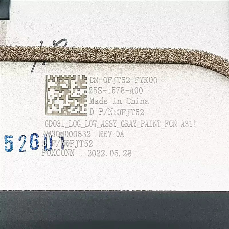Dell Ersatzteil untere Gehäuseabdeckung D-Gehäuse für XPS 13 Plus 9320 (2022) 04JVX5 4JVX5 0FJT52 FJT52 - Bild 2