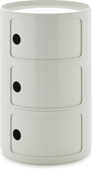 Kartell New Componibili Big 3 Elemente Regal aus Kunststoff in Weiß - Bild 1