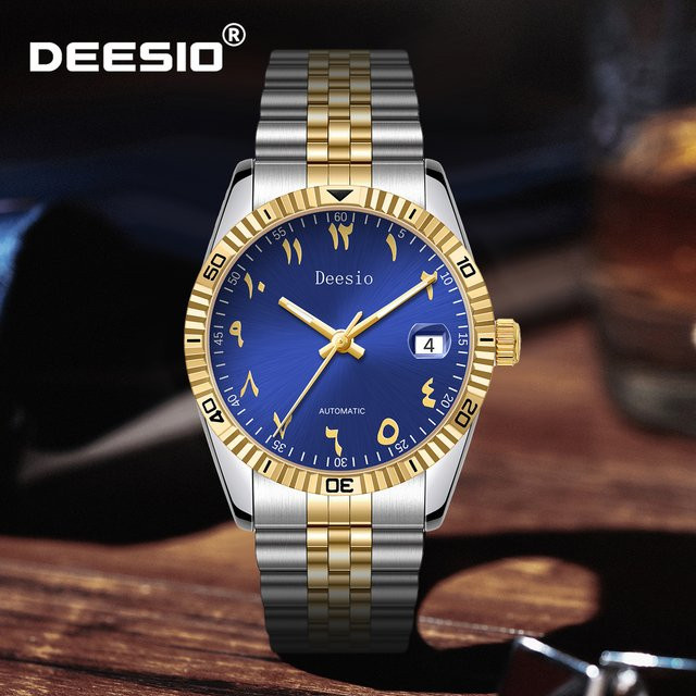 Deesio Armbanduhr Automatik, Edelstahl, Gold, Herren - Bild 1