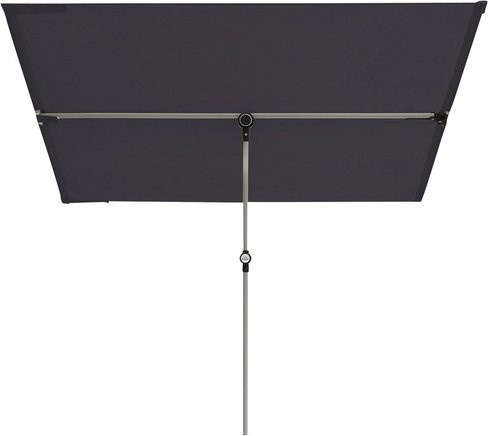Casaya Sonnenschirm in Grau mit den Maßen B: 180 cm, T: 130 cm - Bild 1