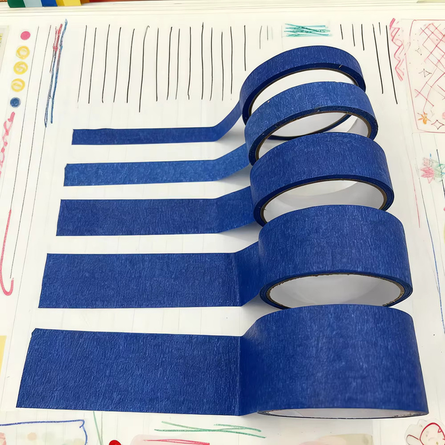 5 Stück beschreibbares Abdeckband in Blau, selbstklebendes Masking Tape für Kunst, Malerei und DIY-Projekte - Bild 3