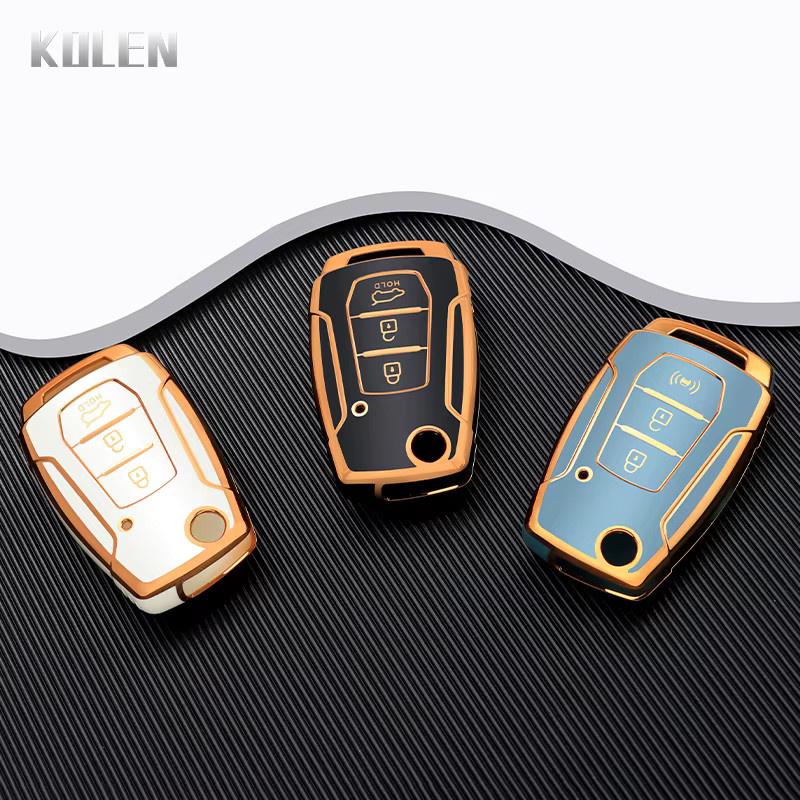 KOLEN TPU Schutzhülle für SsangYong Kyron 2, Sanka, Actyon, Korando und Tivoli als Klappschlüssel Fall Abdeckung und Keyless Tasche Zubehör - Bild 2