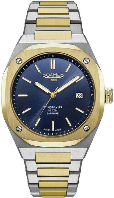 Roamer Herrenuhr, Quarz, Edelstahl, Blau, 40 mm, 10 ATM - Bild 1