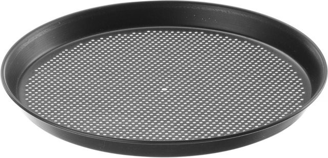 Hendi Pizza-Backform rund aus Carbonstahl, Durchmesser: 34 cm, Schwarz - Bild 1