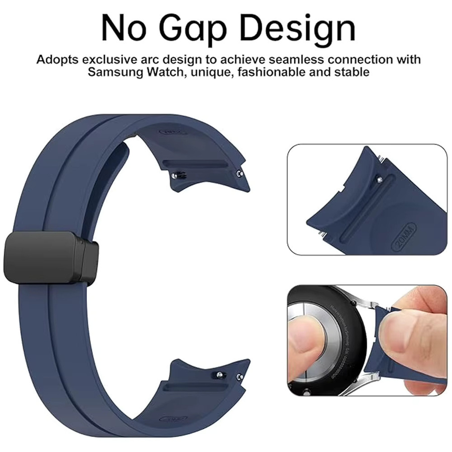 Uhrenarmband Silikon, Magnetisch, Samsung Galaxy Watch, Unisex - Bild 3