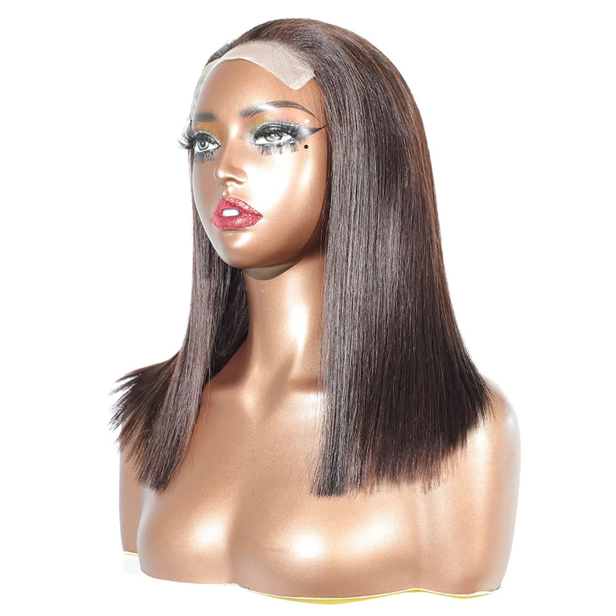 Urban Aura 5x5 Bob Double Drawn Perücke, 100% Echthaar, Glueless Lace Front, Farbe #2, Vietnamesisch, Glatt - Bild 6