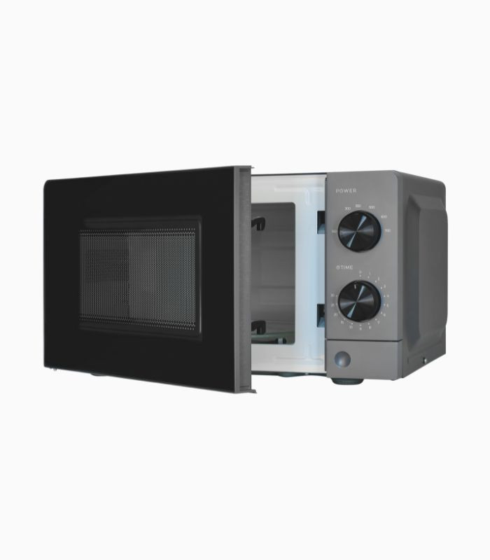 Exquisit Mikrowelle MW950-70 in Grau/Schwarz mit 20 Litern Volumen und 700 Watt Leistung - Bild 3