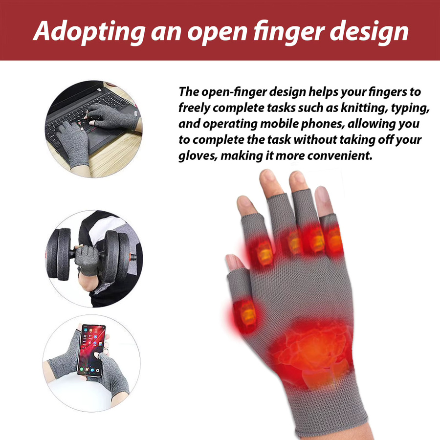 HOUKEA Kompressions-Handhandschuhe, magnetisch, Unisex - Bild 5