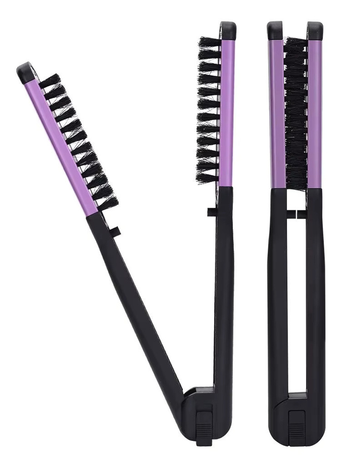 V-förmiger Haarglättungskamm, antistatisches Styling-Werkzeug, Unisex - Bild 7