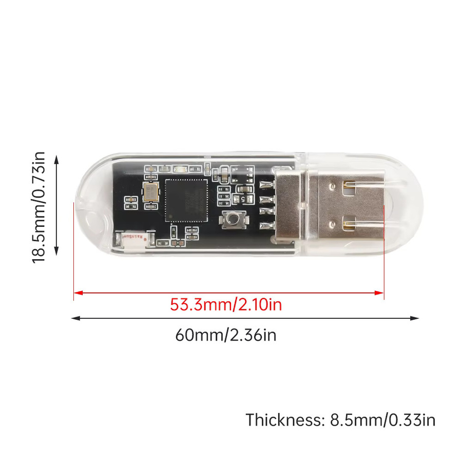 Gaqqee ESP32-S2 Entwicklungsboard mit USB-C Anschluss und Kompatibilität für PS4 9.0 Modded Firmware in Transparent - Bild 2