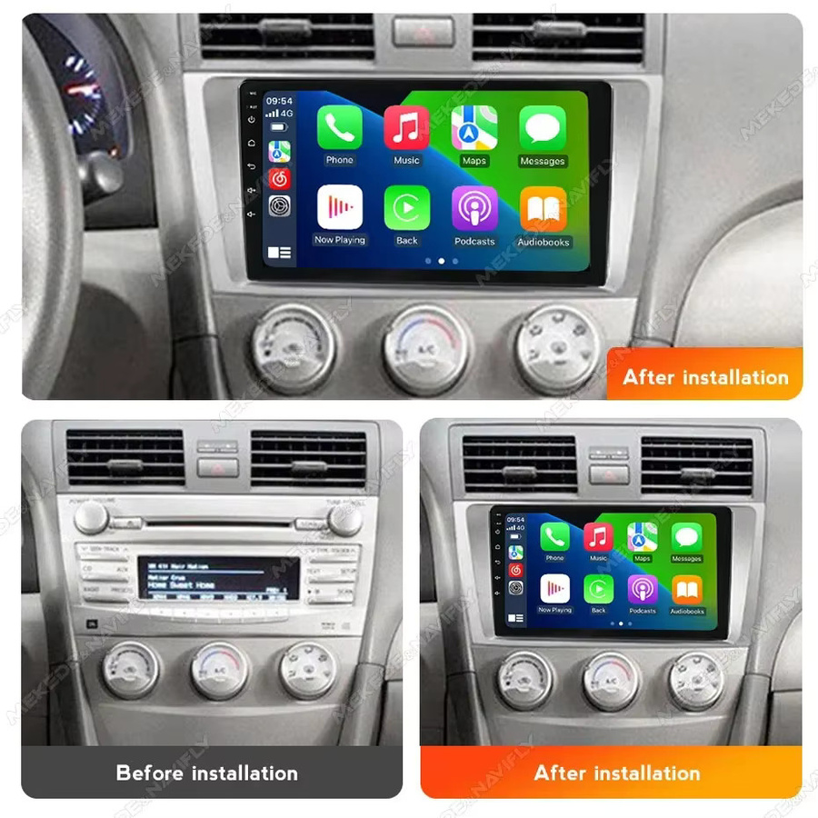 NAVIFANS Android Multimedia Player mit 9 Zoll Display für Toyota Camry 2006-2011, kabelloses CarPlay, WIFI und GPS Navigation System - Bild 2