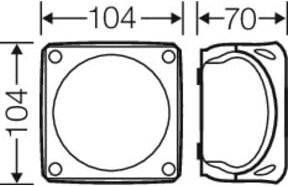 HENSEL Kabelabzweigkasten KF 0400 C aus Kunststoff ohne Klemmen und ohne Vorprägungen B/T/H: 10,4 x 10,4 x 7,0 cm - Bild 1