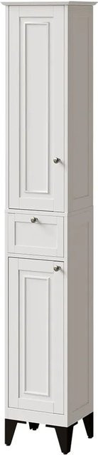 Vicco Vanity Hochschrank Weiß, B/T/H: 32 x 17,2 x 175 cm - Bild 1