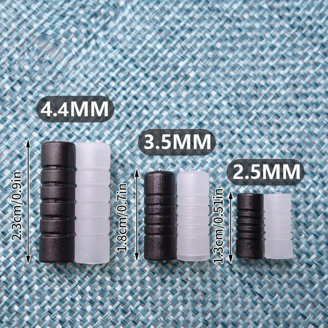 SD&HI Staubschutz Kappen Set für 3,5 mm, 2,5 mm und 4,4 mm Audio Stecker, Transparent, 50 Stück - Bild 1
