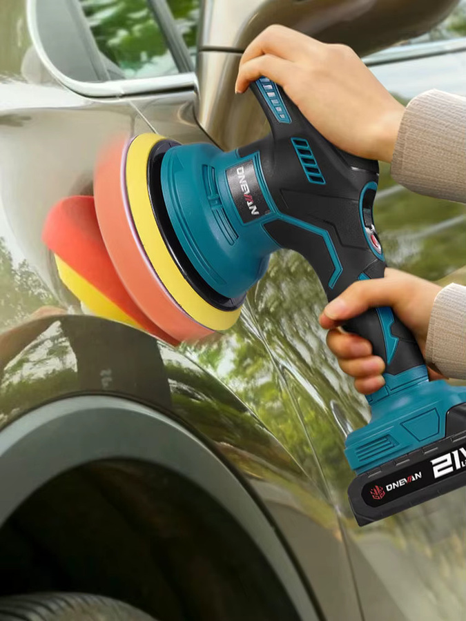 ONEVAN 8 Gänge Akku-Elektroauto-Polierer zum Wachsen und Schleifen für Makita LXT 18 V Akkus - Bild 7