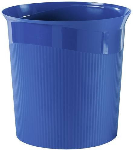 HAN Re-LOOP Papierkorb aus Recycling-Kunststoff, 13 l, Blau, Ø: 28,8 cm, Höhe: 28,7 cm - Bild 1