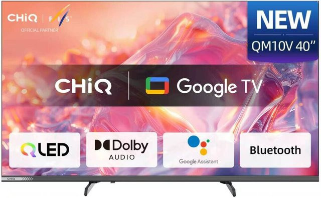 CHiQ QLED-Fernseher L40QM10V Full HD Smart TV in Schwarz B/H: 89 x 51 cm - Bild 1