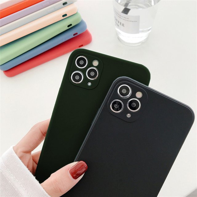 Luxuriöse Flüssigsilikon Handyhülle für iPhone 11 bis iPhone 17 Pro Max in Schwarz oder Weiß - Bild 1