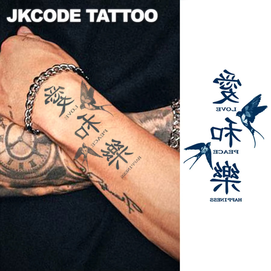 JKCODE TATTOO Temporäre Tattoo-Aufkleber, Unisex - Bild 2