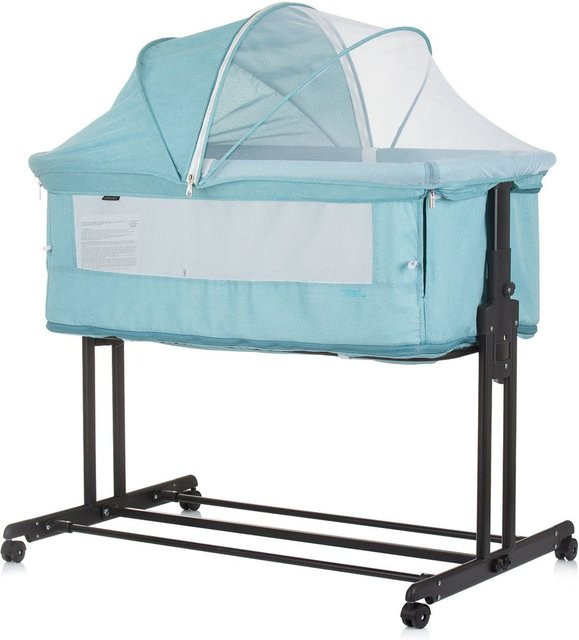 Chipolino 2 in 1 Beistellbett Zen als Laufstall mit Moskitonetz und Matratze, türkis - Bild 1