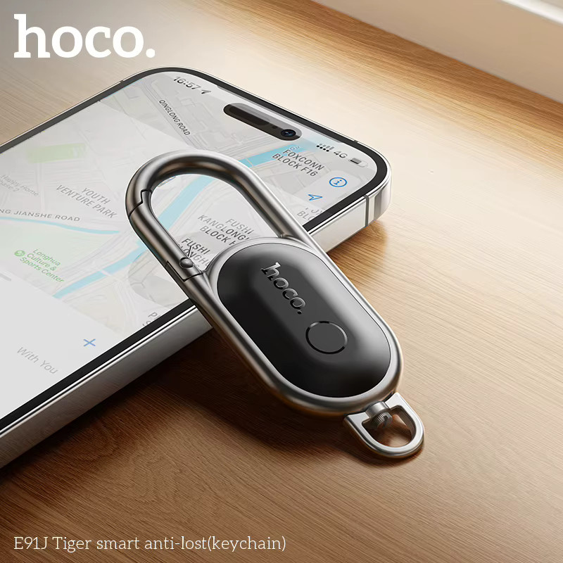 HOCO E91J Mini GPS-Tracker Smart Tag Schlüsselanhänger kompatibel mit iOS Find My App zur Ortung von Haustieren, Kindern oder Fahrzeugen in Zink - Bild 3