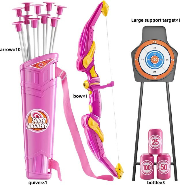 Linyi toy Pfeilsammlung Kit, Bogen, rosa, ab 3 Jahren - Bild 1