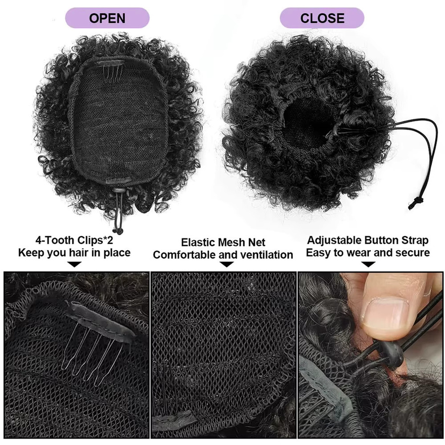 Teres har Afro Puff synthetische Kordel für Damen - Bild 4