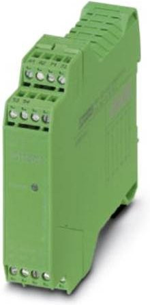 Sicherheitsrelais Phoenix Contact PSR-SPP-24UC/URM/5X1/1X2 in Grün, Betriebsspannung 24 V/DC und 24 V/AC, 5 Schließer und 1 Öffner, B/H/T: 22,5 x 112 x 114,5 cm - Bild 1