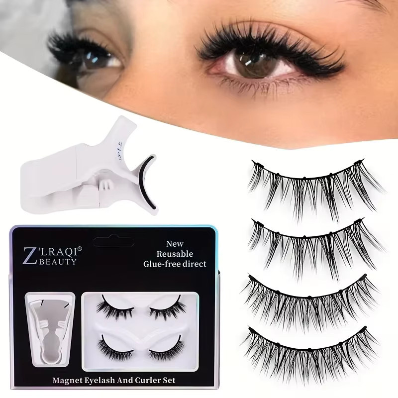 Magnetische Wimpern, Black, Unisex, Natürlicher Look - Bild 2