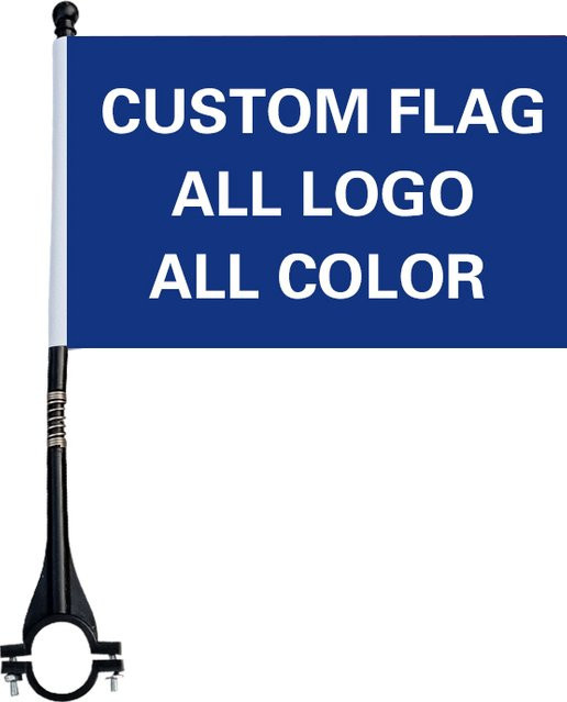 Eoodlove Flagge aus Polyesterfaser für Fahrrad und Motorrad, einseitig bedruckt, B: 21,24 cm x H: 13,97 cm - Bild 1