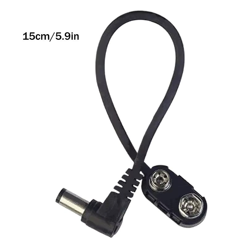 Marbit Gitarrenpedal-Stromzubehör 9V-Batterie-Schnappverbinder und Clip-Konverter-Adapter in Schwarz - Bild 5
